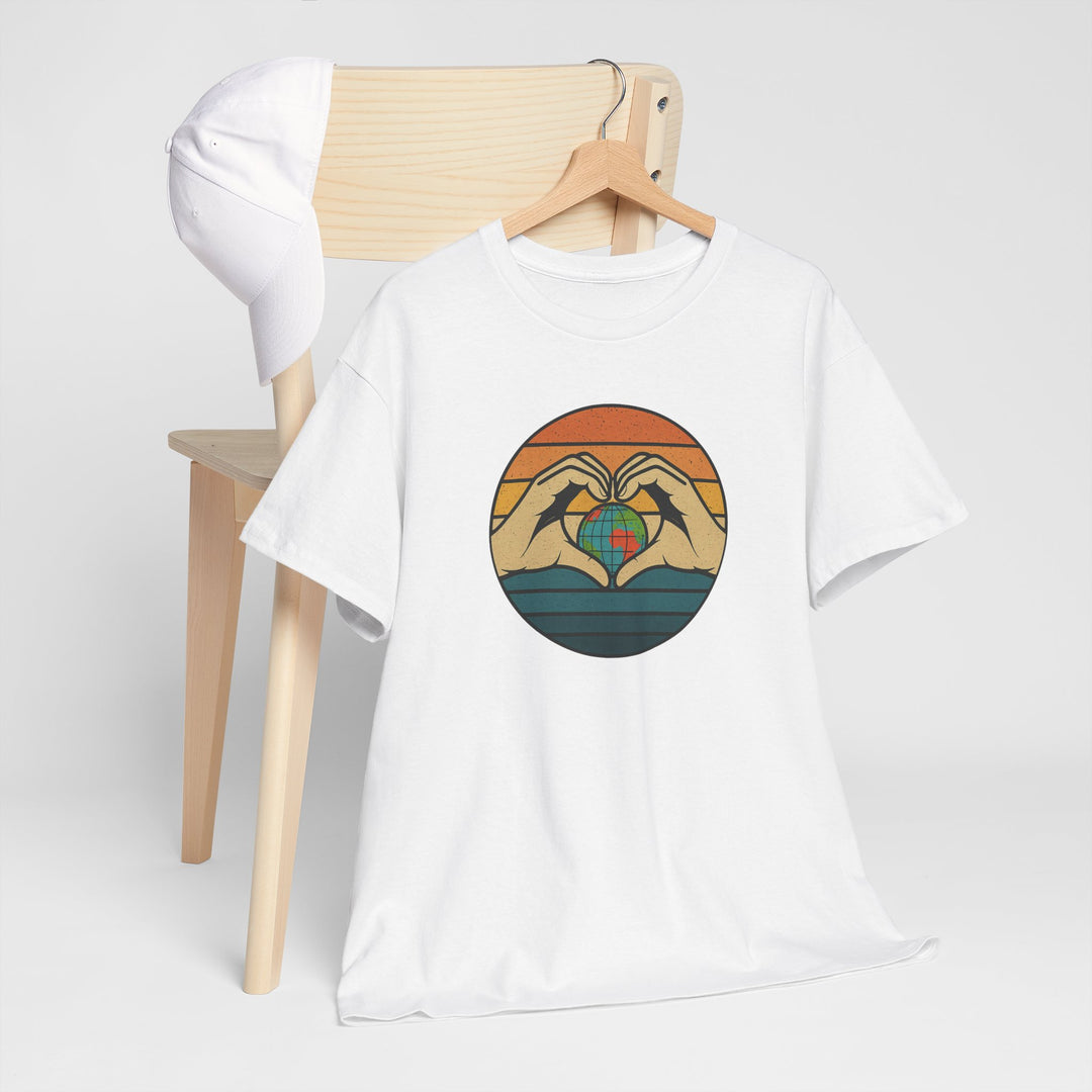 Buy 🌎💚 Show Your Planet Pride with the “Hands Around the World” Tee! | Trendy, Comfortable & Affordable Online