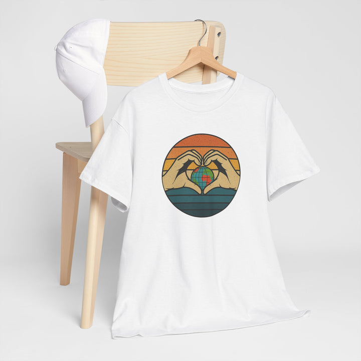 Buy 🌎💚 Show Your Planet Pride with the “Hands Around the World” Tee! | Trendy, Comfortable & Affordable Online