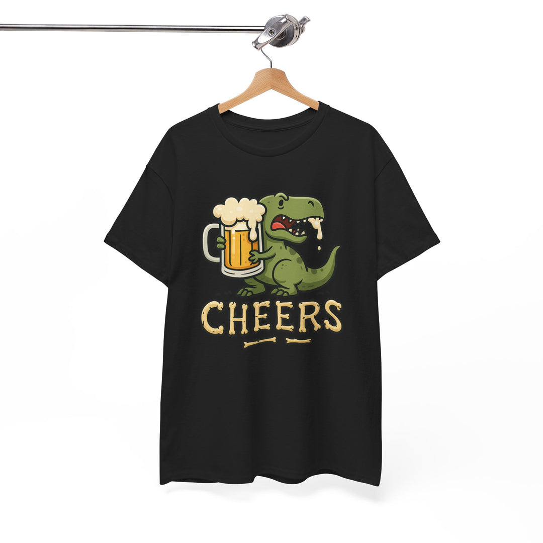 Buy Cheersaurus Rex Beer Tee – Dino Drinker Unisex Cotton Shirt | Trendy, Comfortable & Affordable Online