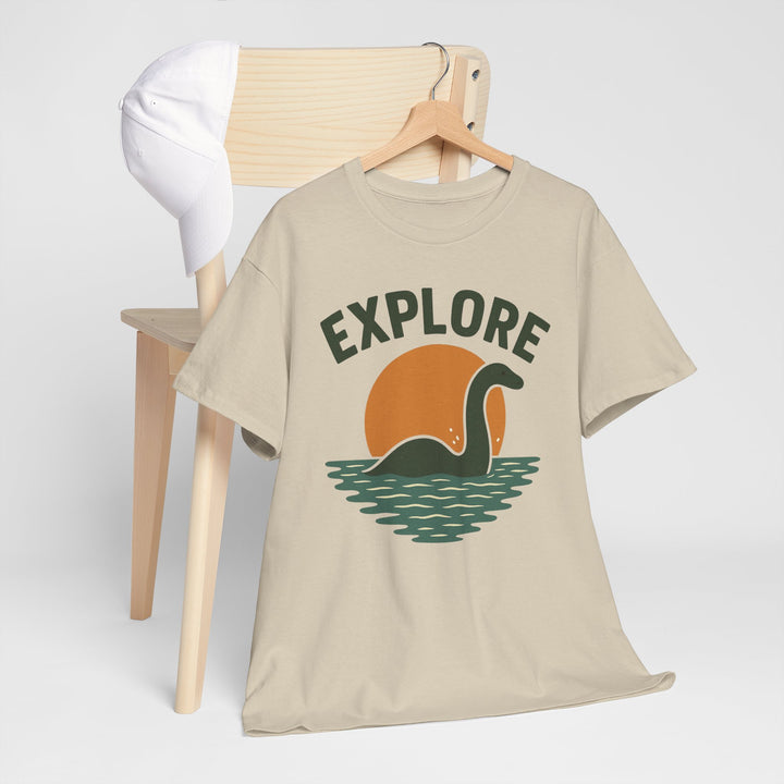 Buy Explore Nessie Tee – Unisex Heavy Cotton Adventure Shirt | Trendy, Comfortable & Affordable Online