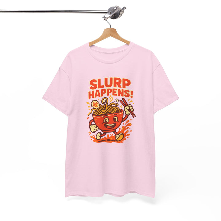 Buy “Slurp Happens” Unisex Tee — Tasty, Witty, and Ready to Noodle Around | Trendy, Comfortable & Affordable Online