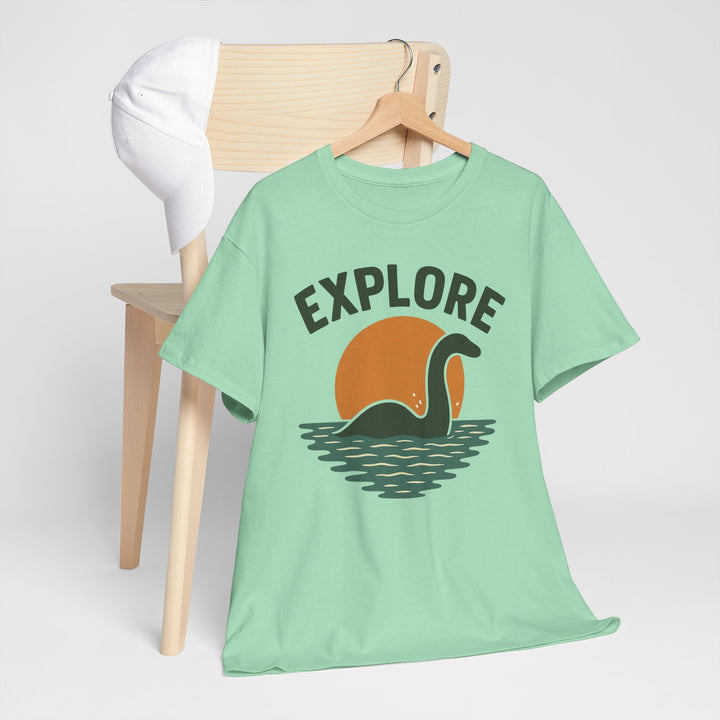 Buy Explore Nessie Tee – Unisex Heavy Cotton Adventure Shirt | Trendy, Comfortable & Affordable Online