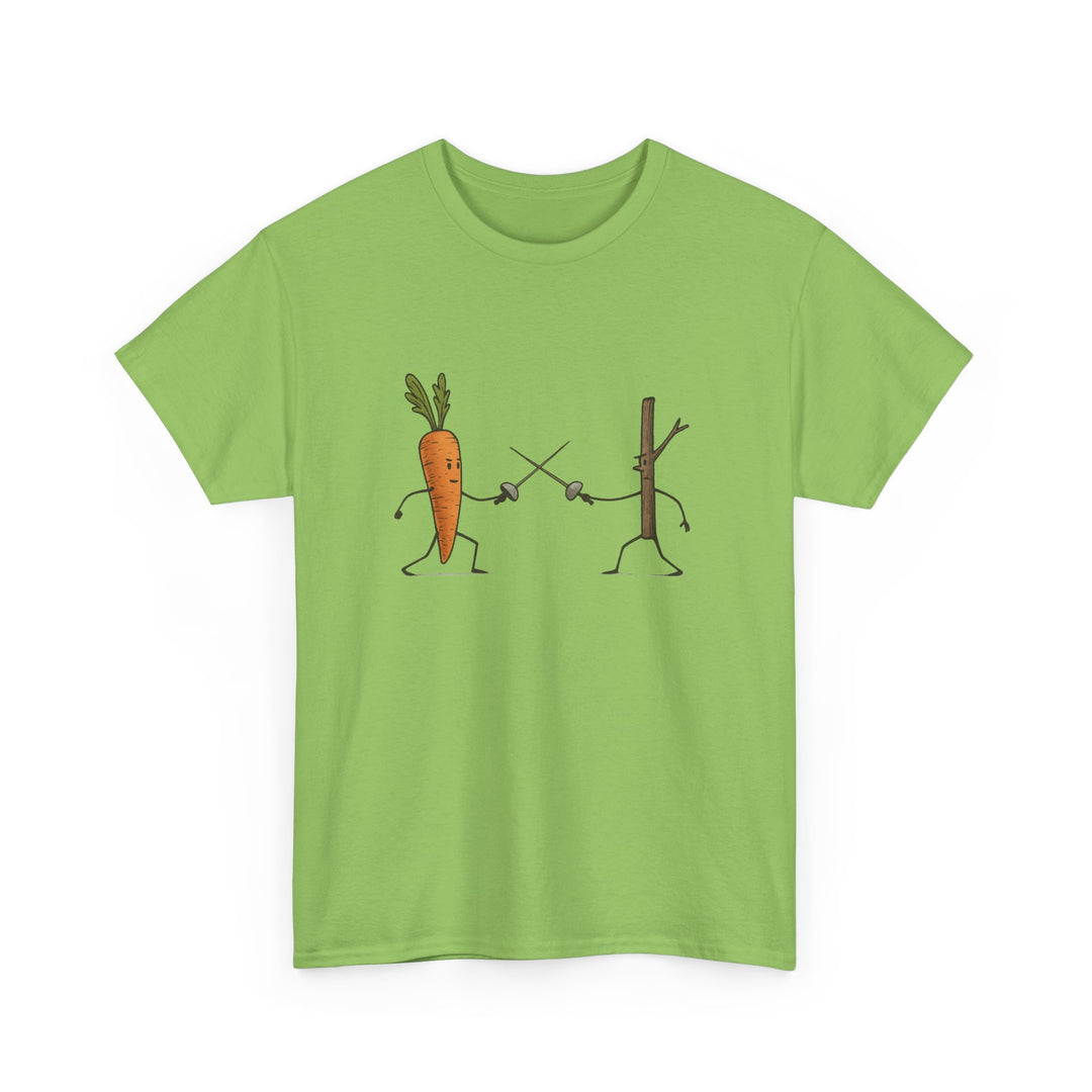 “Carrot vs. Stick” Unisex Tee — Playful, Comfy, and Full of Good Humor