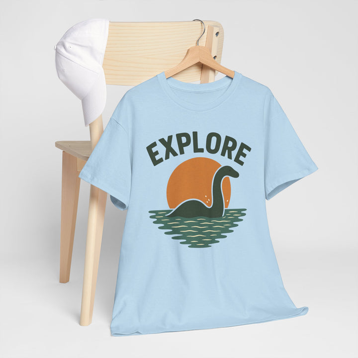 Buy Explore Nessie Tee – Unisex Heavy Cotton Adventure Shirt | Trendy, Comfortable & Affordable Online