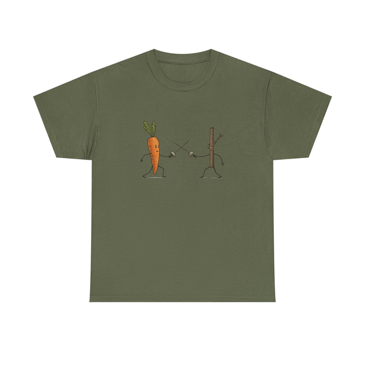 “Carrot vs. Stick” Unisex Tee — Playful, Comfy, and Full of Good Humor
