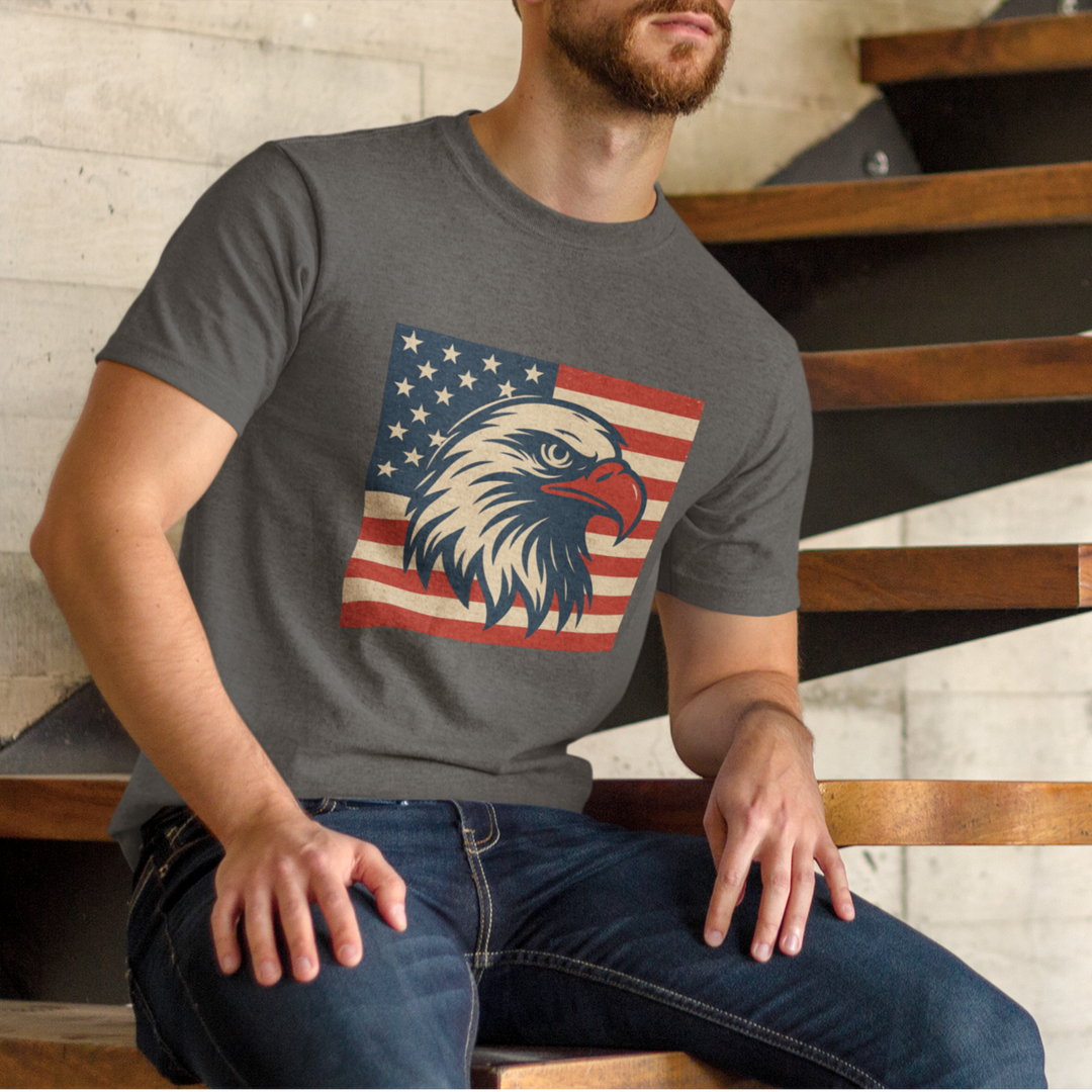Buy “Patriotic Eagle” Unisex Tee — Bold, Comfy, and Proudly American | Trendy, Comfortable & Affordable Online