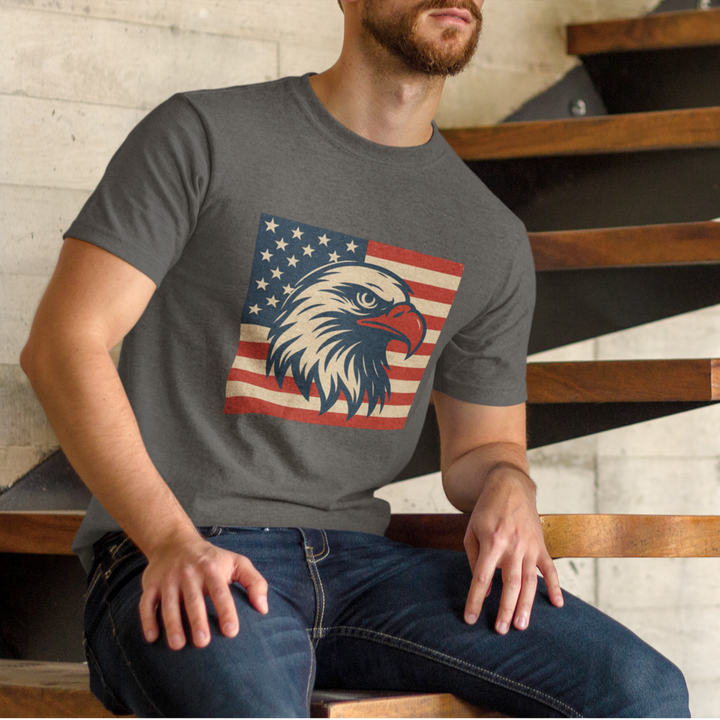 Buy “Patriotic Eagle” Unisex Tee — Bold, Comfy, and Proudly American | Trendy, Comfortable & Affordable Online