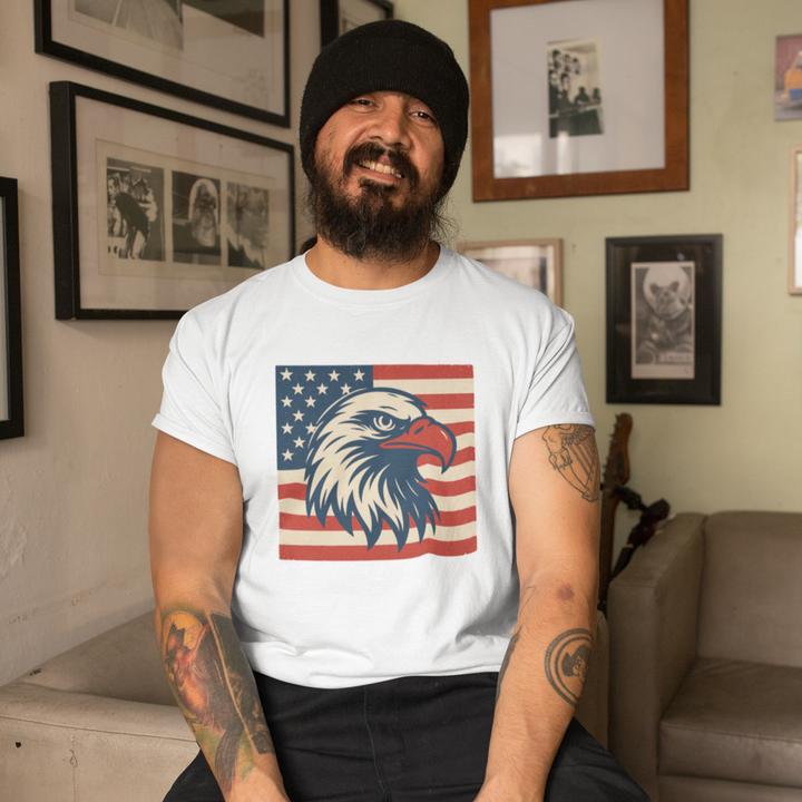Buy “Patriotic Eagle” Unisex Tee — Bold, Comfy, and Proudly American | Trendy, Comfortable & Affordable Online