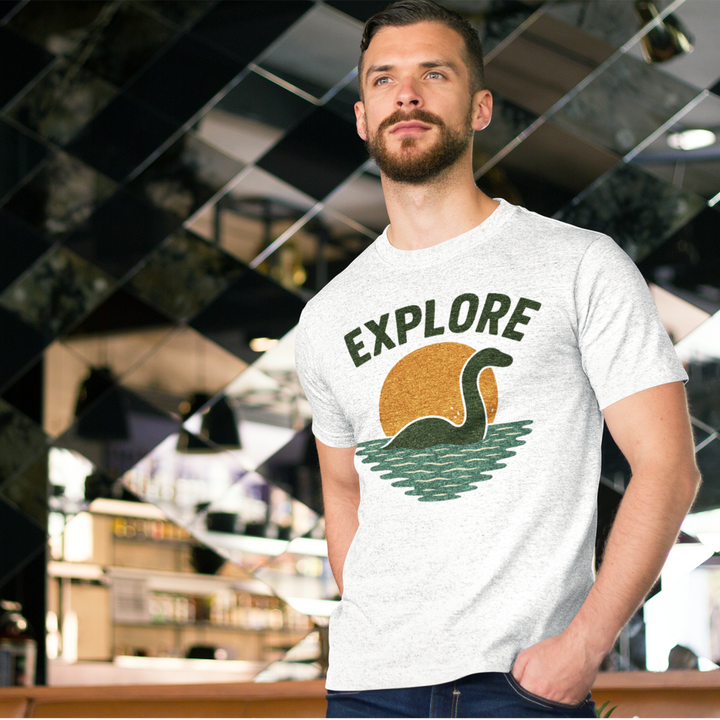 Buy Explore Nessie Tee – Unisex Heavy Cotton Adventure Shirt | Trendy, Comfortable & Affordable Online