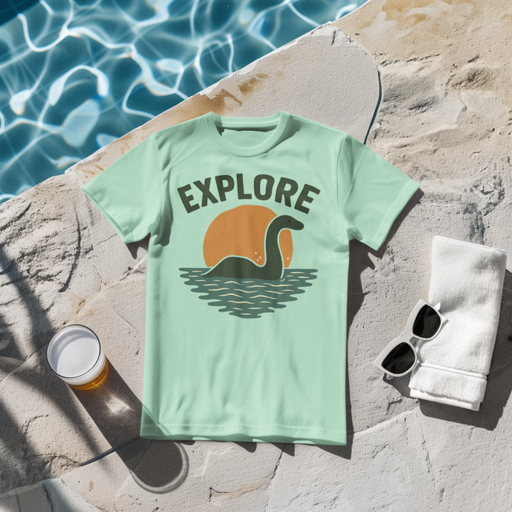 Buy Explore Nessie Tee – Unisex Heavy Cotton Adventure Shirt | Trendy, Comfortable & Affordable Online