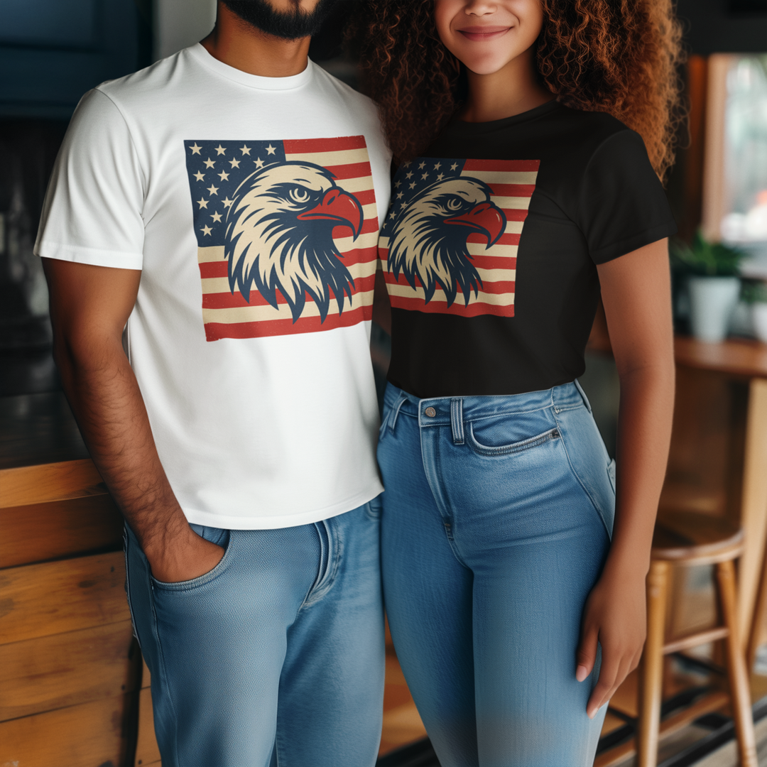 Buy “Patriotic Eagle” Unisex Tee — Bold, Comfy, and Proudly American | Trendy, Comfortable & Affordable Online