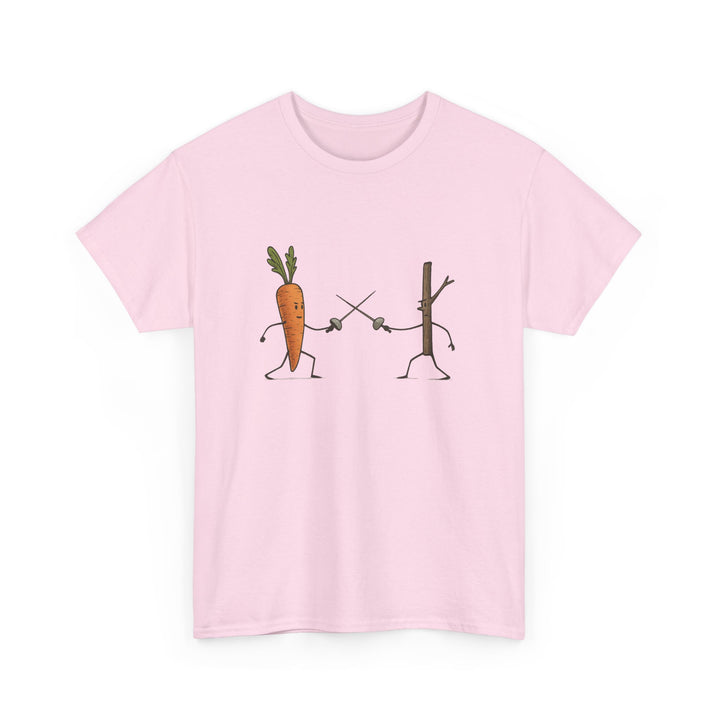 “Carrot vs. Stick” Unisex Tee — Playful, Comfy, and Full of Good Humor