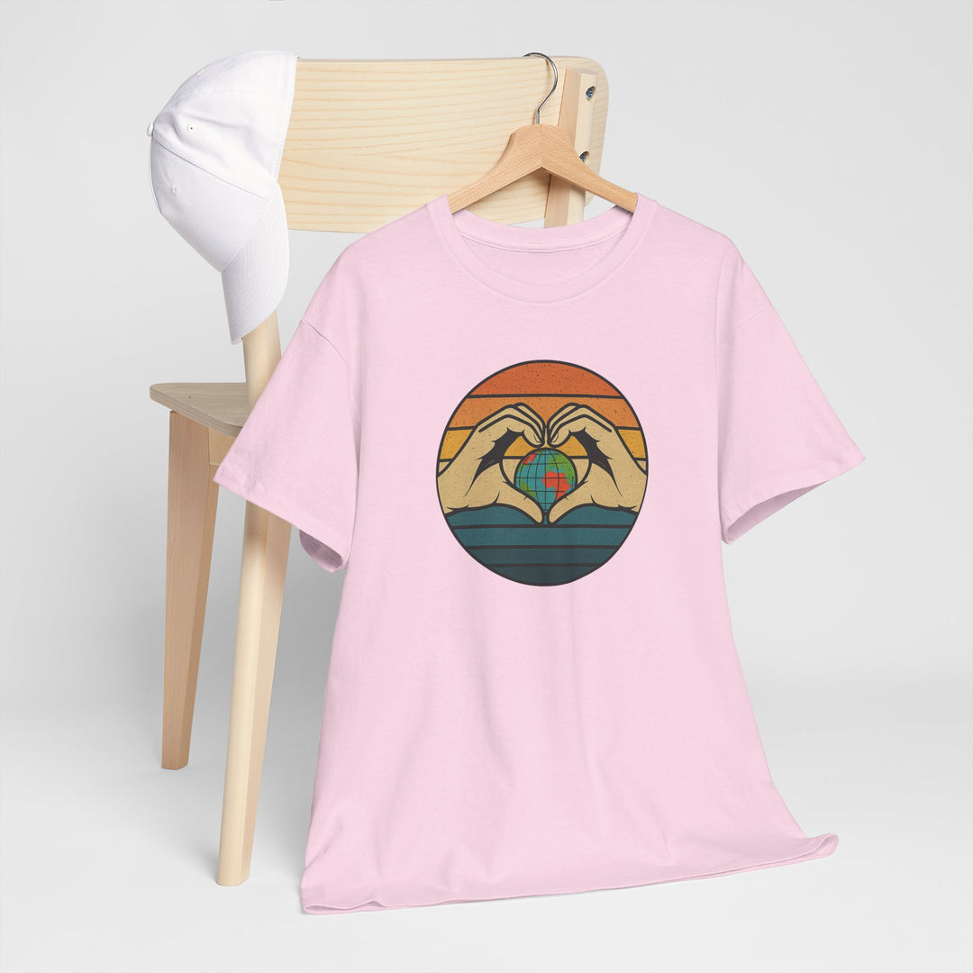Buy 🌎💚 Show Your Planet Pride with the “Hands Around the World” Tee! | Trendy, Comfortable & Affordable Online
