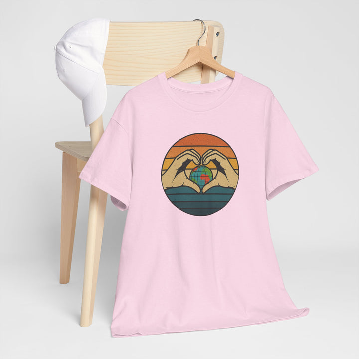 Buy 🌎💚 Show Your Planet Pride with the “Hands Around the World” Tee! | Trendy, Comfortable & Affordable Online