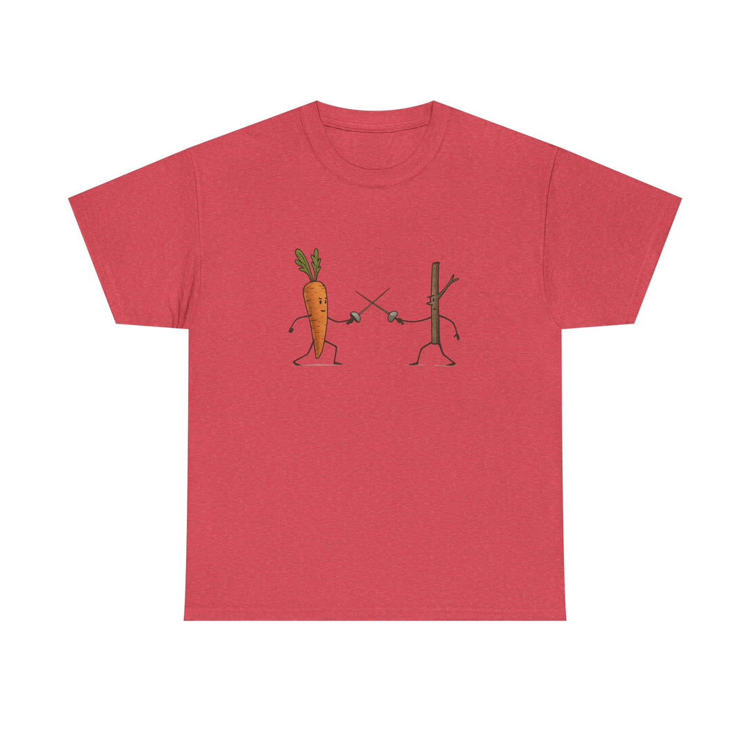 “Carrot vs. Stick” Unisex Tee — Playful, Comfy, and Full of Good Humor