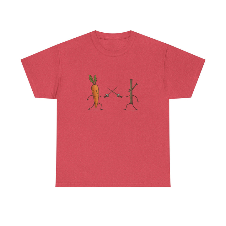 “Carrot vs. Stick” Unisex Tee — Playful, Comfy, and Full of Good Humor